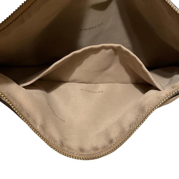 Coach Tan Pebble Leather Gold Accents Crossbody - Picture 6 of 15